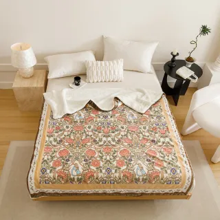 【PETER RABBIT 比得兔】比得兔與V&A博物館 厚磅法蘭絨羊羔絨毯被(任選/150x200cm/正版授權/毛毯)