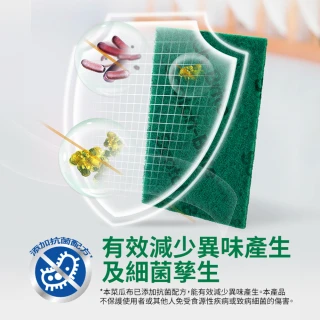 【3M】百利爐具/鍋具專用菜瓜布5片裝(大綠)