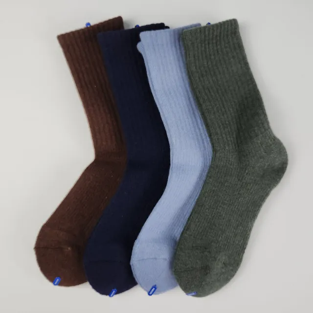 【FOOTER】3入組-素色極暖登山羊毛襪4色可選(W191-保暖襪 除臭襪 登山襪 羊毛厚襪 美麗諾羊毛襪)
