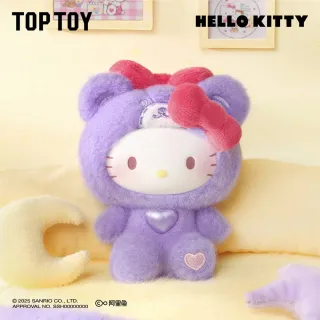 【YENDAR 研達】三麗鷗Hello Kitty泰迪毛絨睡衣小熊 (單盒)(夢趣細節隨身治癒)