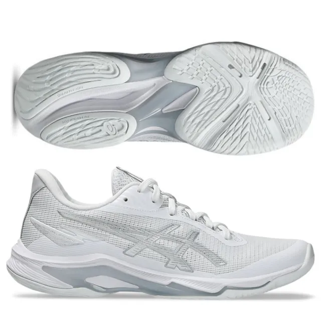 【asics 亞瑟士】NETBURNER BALLISTIC FF 4 男女款 排球鞋 匹克球(1053A070-100 1052A083-100 白 黑 銀 藍 