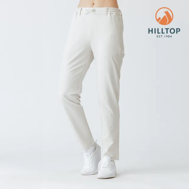 【Hilltop 山頂鳥】超潑水抗UV彈性長褲 女款 卡其｜PH31XFR5ECN0