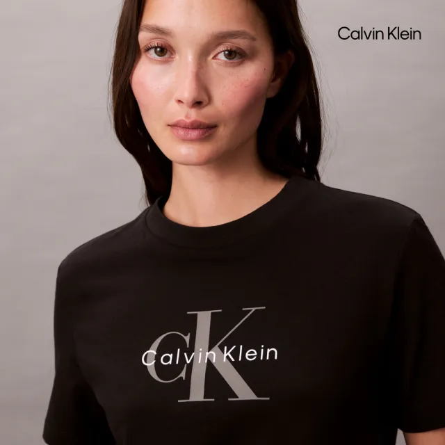 【CALVIN KLEIN】官方旗艦館 CK Monogram T-shirt_黑色