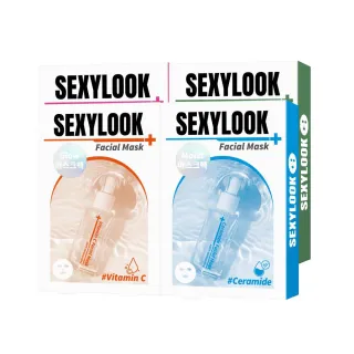 【SEXYLOOK 西西露】玻尿酸保濕面膜任選4盒組(鎖水/嫩白/熊果素/綠番茄#交換禮物)