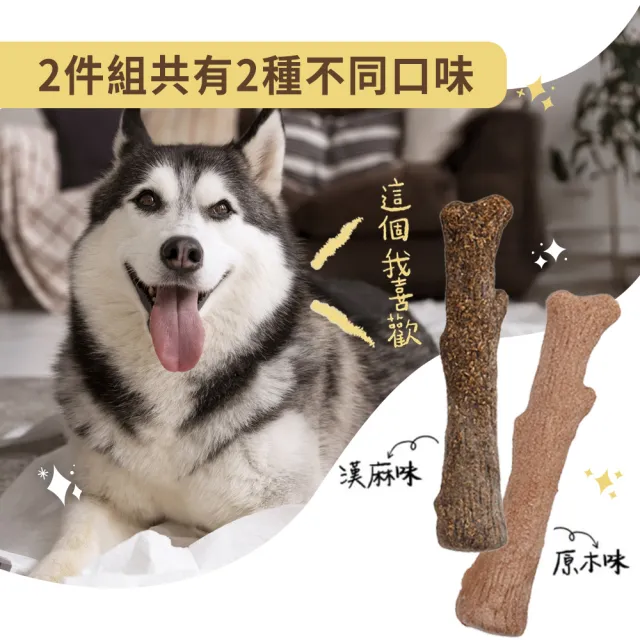 【outward hound】森林史迪克 寵物玩具 2件組 M 中型犬適用 原Petstages 潔牙 狗玩具