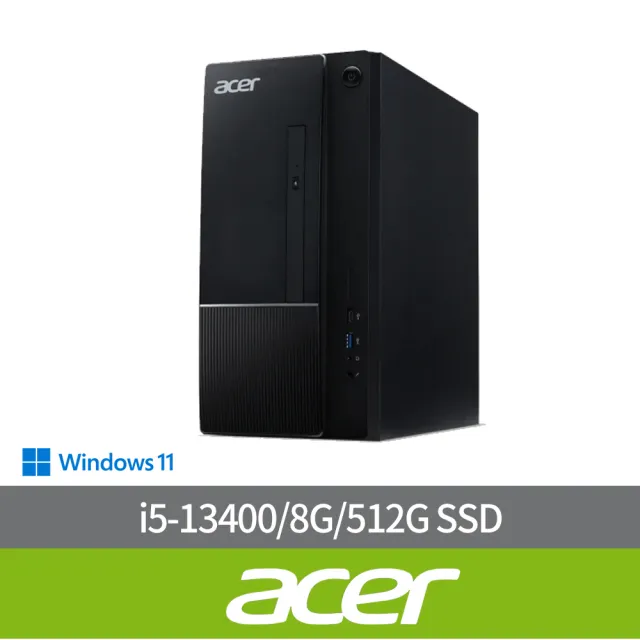 【Acer 宏碁】+Office2024★i5十核電腦(Aspire TC-1770/i5-13400/8G/512G SSD/W11)