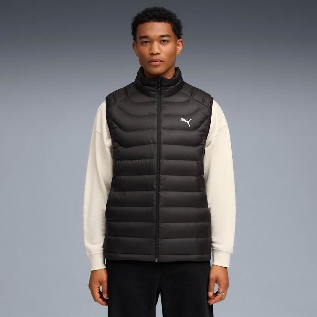 【PUMA】羽絨背心 男 保暖 亞規 PACKLITE 黑 69346101