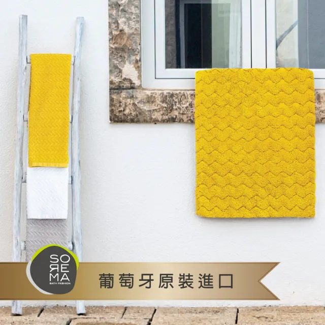 【Sorema 舒蕾馬】可機洗葡萄牙製 CHEVRON腳踏墊-多色可選 50x80cm★南歐明星品牌(★五星飯店衛浴品味★)