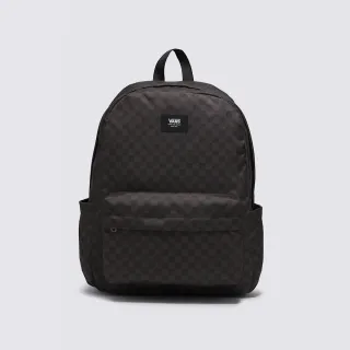 【VANS 官方旗艦】低調經典棋盤格 黑色/灰色後背包