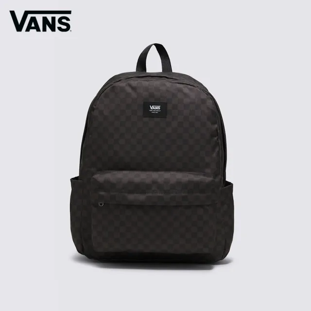 【VANS】官方旗艦 低調經典棋盤格 黑色/灰色後背包