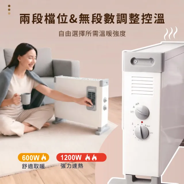 【THOMSON】出風對流式電暖器 TM-SAW39F(電暖器 暖器 暖風機 電暖爐)