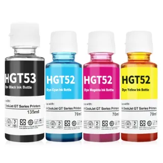 【TC】黑色大容量 135ml HP GT53XL+GT52 四色組 M0H55AA(Smart Tank 215/520/615/580/725/755/795)