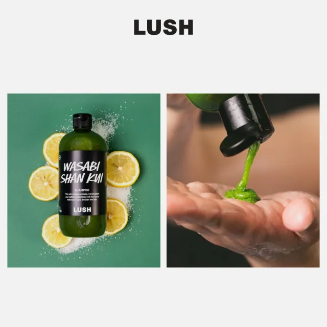 【LUSH 嵐舒】Wasabi 山葵洗髮露 590g(洗髮精/蓬鬆/控油/涼感)
