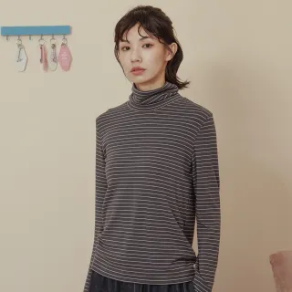 【gozo】發熱羊絨彈力內搭高領上衣(四色)