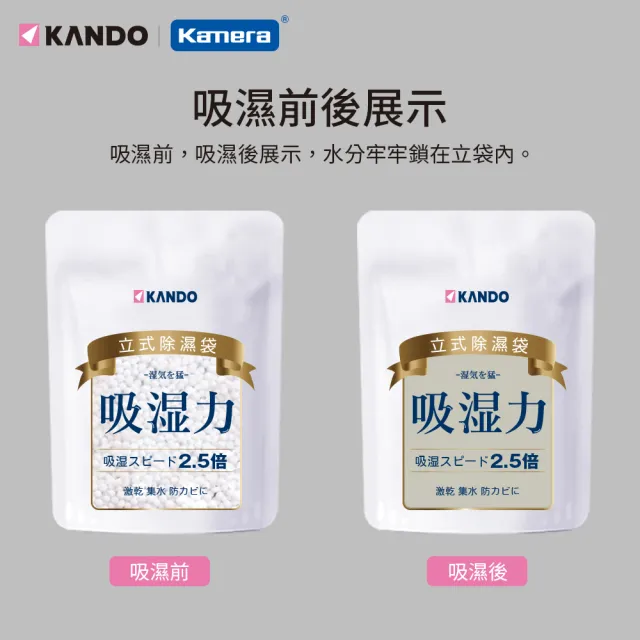 【Kando】20入-200g 立式除濕袋 獨立 單入裝(除濕包/除濕劑/防潮/脫臭/衣物//鞋子/鞋櫃/衣櫥櫃)
