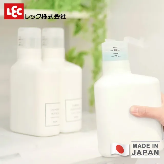 【LEC】日本製按壓計量補充瓶 1000ml 洗劑/清潔補充容器(3入組)