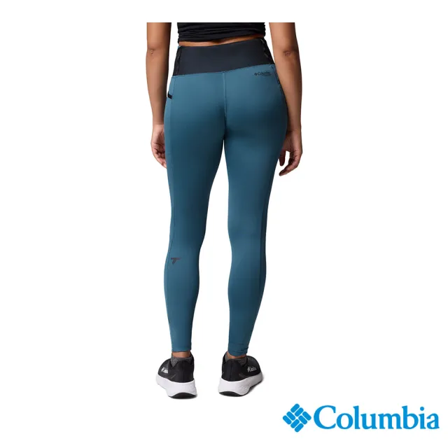 【Columbia 哥倫比亞】女款-快排內著長庫-Summit Valley™-孔雀綠(UAR96830TL/JF)