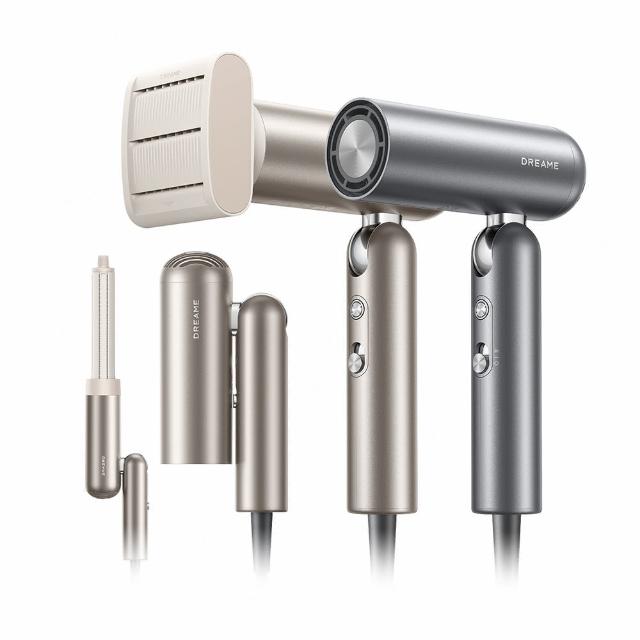 【Dreame 追覓科技】Pocket 魔術折疊高速吹風機 低壓版110V(直捲吹三用/180度折疊/300g超輕量/11萬轉馬達)