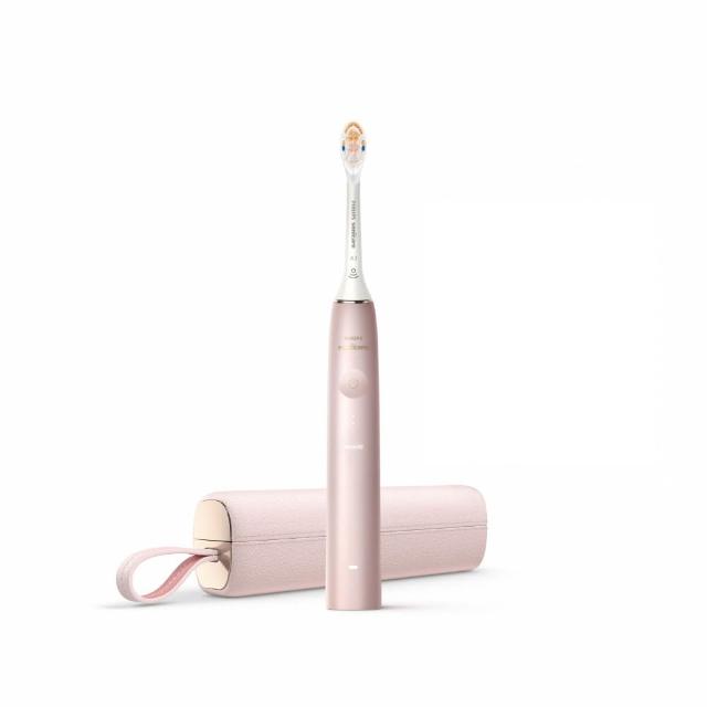 【Philips 飛利浦】官方直營 Sonicare頂級尊榮AI智能音波電動牙刷-玫瑰金(HX9996/13)