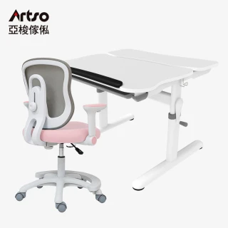 【Artso 亞梭】Easy One桌+吐司椅 升級坐剎輪(兒童桌椅/成長桌椅/學習桌椅/升降桌椅)