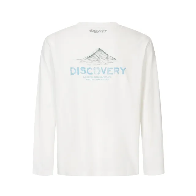 【Discovery Expedition】山峰印花長袖T恤 長袖上衣(DXRL21054-CRS)