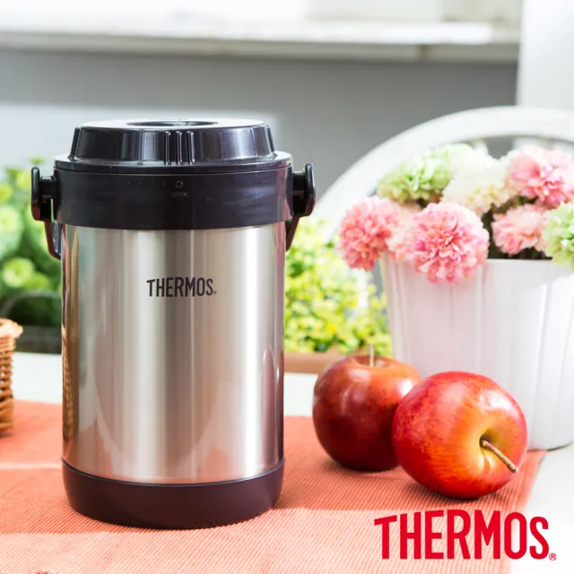 【THERMOS 膳魔師】黑咖啡不鏽鋼真空燜燒提鍋1500ml(RPF-20-BKC)