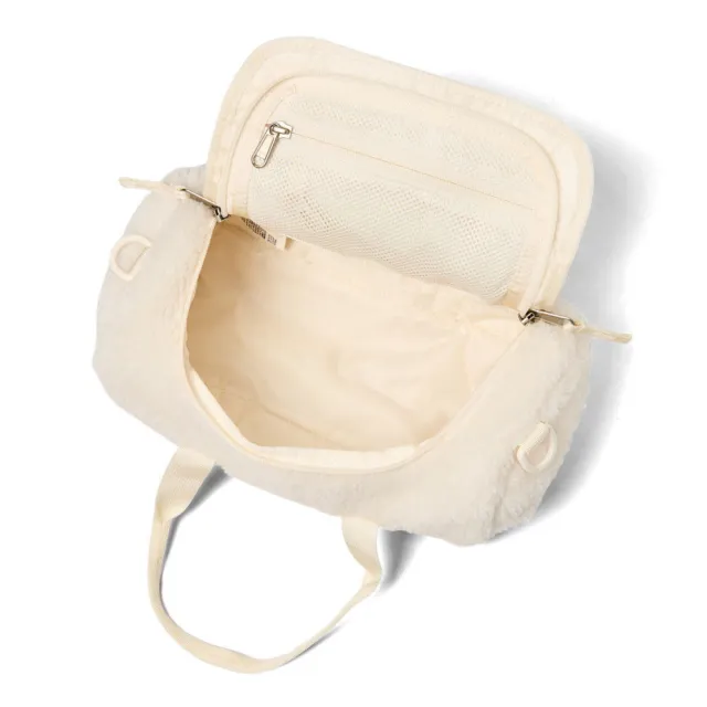 【The North Face】TNF 休閒 運動 側背包 BASE CAMP HIGH PILE MINI BAG 男 女 米白(NF0A8F05UBO)