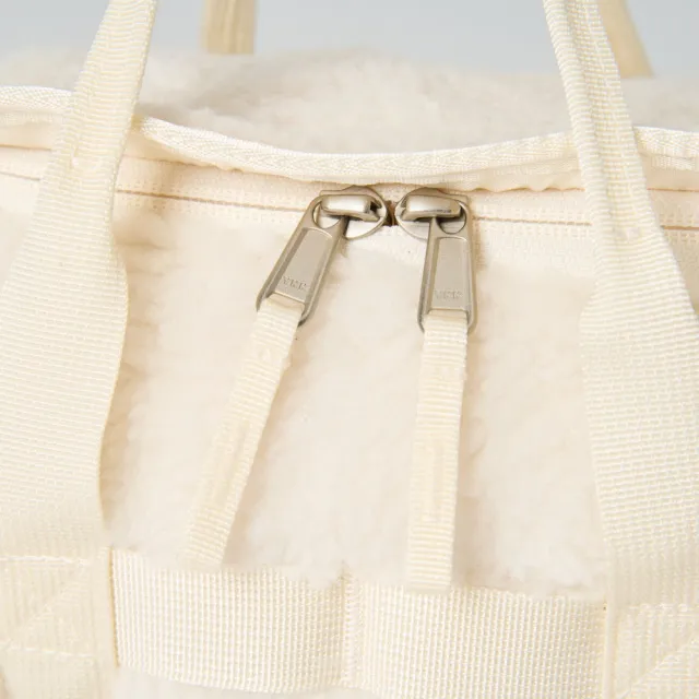 【The North Face】TNF 休閒 運動 側背包 BASE CAMP HIGH PILE MINI BAG 男 女 米白(NF0A8F05UBO)