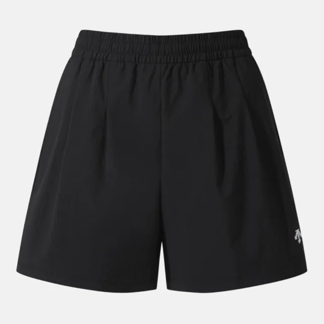 【DESCENTE】短褲 女 4.5吋運動褲 快排 WOMENS WOVEN 4.5 WARM-UP PANTS 黑 SQ322PWP71-BLK0