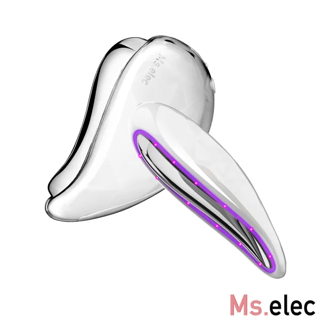 【Ms.elec 米嬉樂】冰熱輪廓緊緻儀 CH-003(美容儀/導入儀/緊實V臉/動態舒緩波/拉提/刮痧)