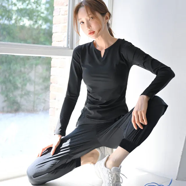 【BODYAIR】韓妞必BUY運動衣褲組(瑜珈.慢跑.健身.透氣.舞蹈.運動服.運動褲)