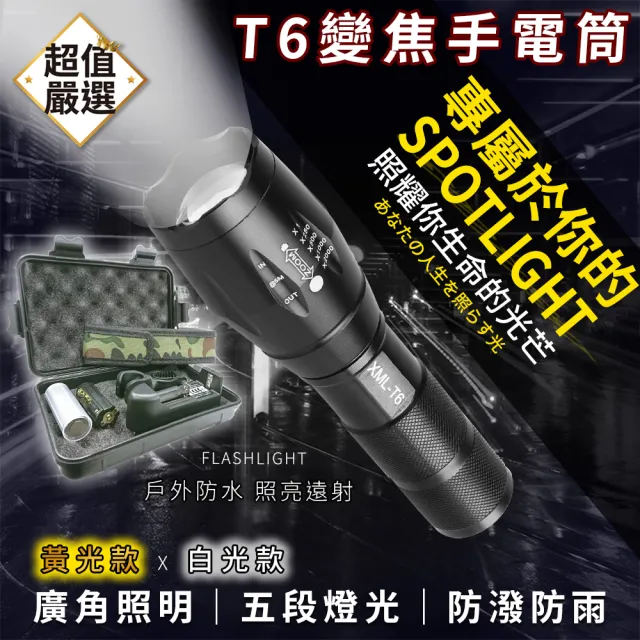 【DREAMCATCHER】T6強光手電筒(便攜手電筒/led手電筒/腳踏車燈/手電筒強光/迷你手電筒/露營燈)