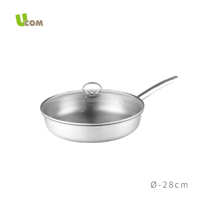 【UCOM 瑞康屋】鍋匠系列MT25台製複合金單柄平底鍋(28cm)