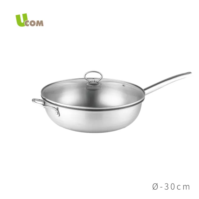【UCOM 瑞康屋】鍋匠系列MT25台製複合金單柄炒鍋(30cm)