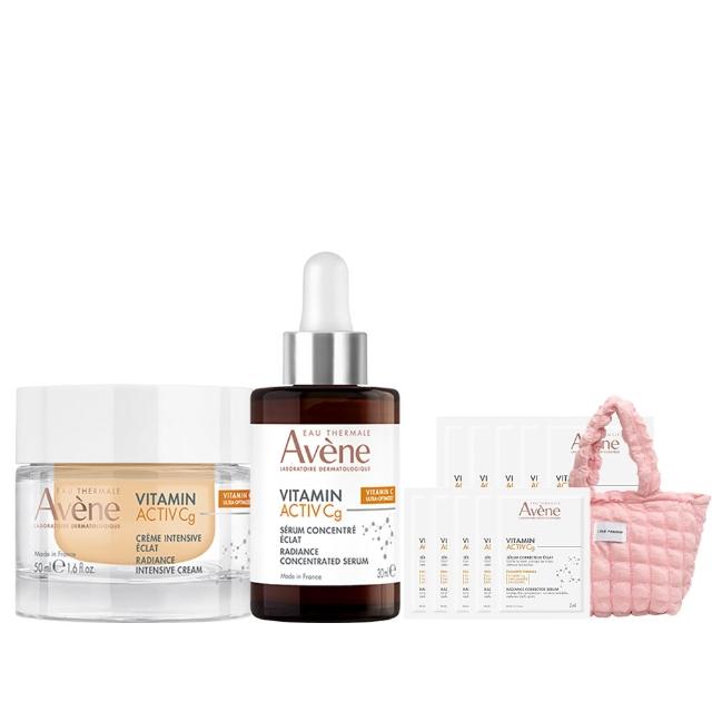 【Avene 雅漾官方直營】雙11獨家★極光C亮白加倍組(極光精萃30ml+精華霜50ml)