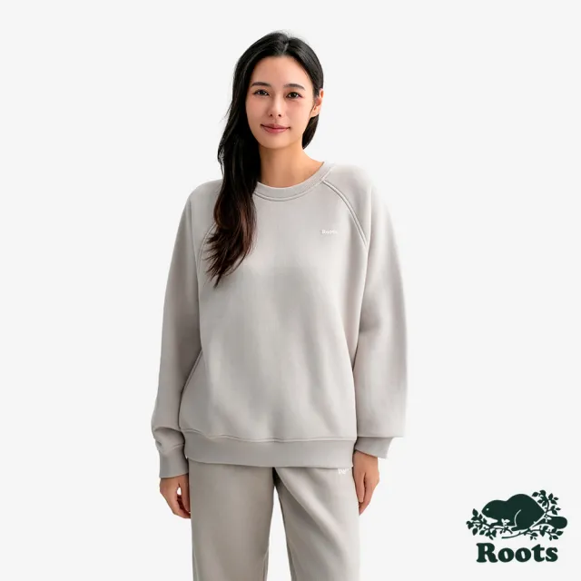 【Roots】Roots女裝- CLOUD ESSENTIAL 圓領上衣(淡褐色)
