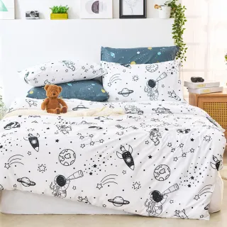 【DUYAN 竹漾】舒柔棉 雙人薄被套 / 多款任選(6x7)