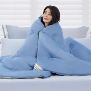 【Tonia Nicole 東妮寢飾】暖棉眠石墨烯膠原蛋白水洗冬被-單人(多款任選/棉被/冬被)
