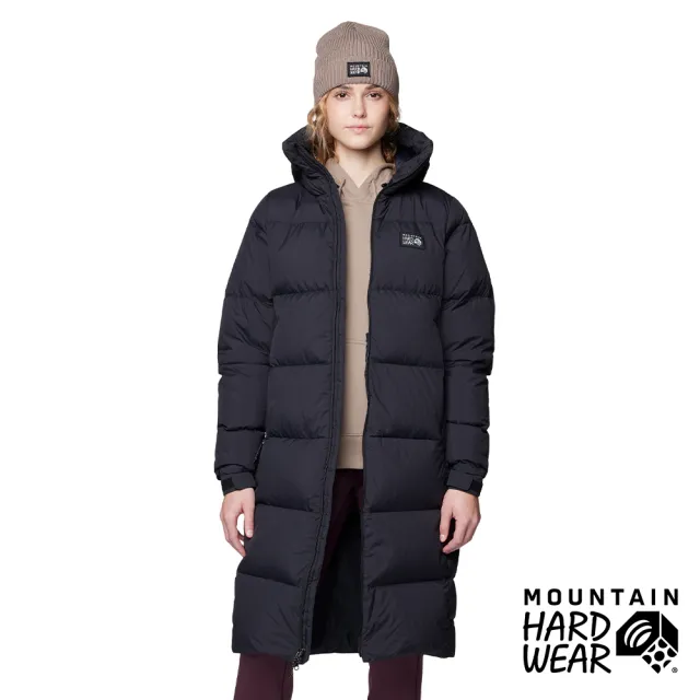 【Mountain Hardwear】Nevadan Down Long Parka 保暖時尚長版羽絨連帽大衣外套 女款 黑色 #2128611