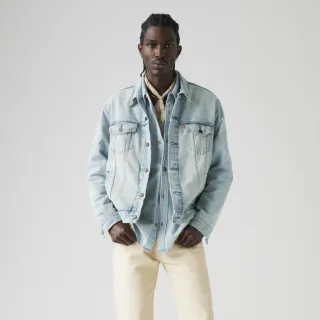 【LEVIS 官方旗艦】男款 牛仔外套 / Type3經典修身版型 / 刷白極淺藍刷色 熱賣單品 72334-0599