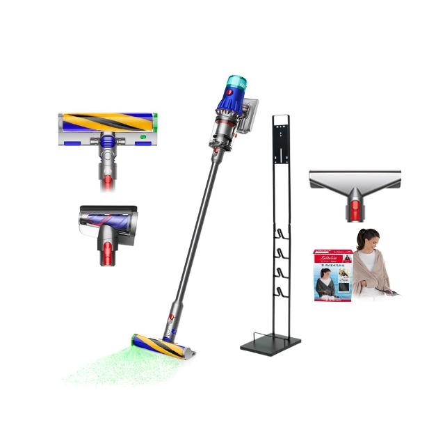 【dyson 戴森】V12 Detect Slim Fluffy SV46 強勁輕量智慧無線吸塵器 光學偵測(升級HEPA過濾)_旗艦雙主吸頭