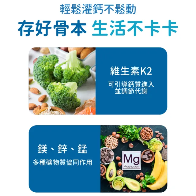 【CaPower 加柏爾】特級鈣維生素D3+K2膠囊2入組(60粒/瓶)-含鈣.鎂.鋅.亞麻仁油.維生素E