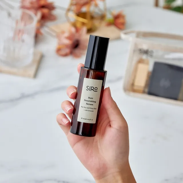 【Siro】小雛菊髮油 60ml(高溫染燙造型前後防護、電棒捲前護髮、維持頭髮香氣、髮尾毛燥、無光澤頭髮)