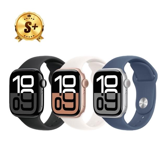 【Apple】S+級福利品 Apple Watch S10 GPS 42mm(鋁金屬錶殼搭配運動型錶帶)
