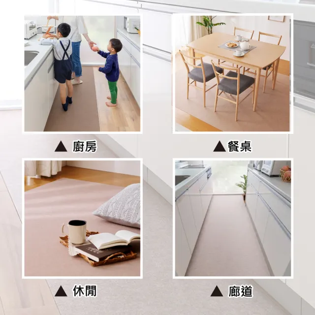 【Sanko】日本製 防潑水 吸附式 廚房地墊(60x240cm 厚度0.3cm)
