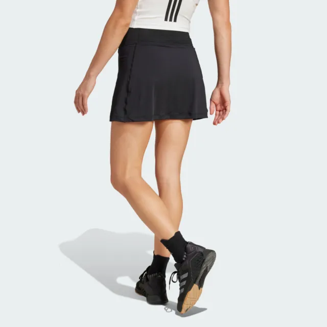 【adidas 愛迪達】愛迪達 Optime Skort 女 運動褲裙 吸濕排汗 黑 亞版(JG6172)