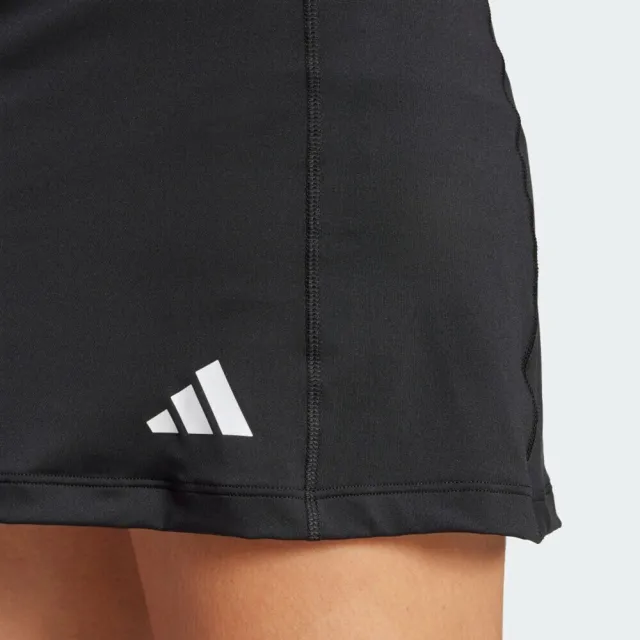 【adidas 愛迪達】愛迪達 Optime Skort 女 運動褲裙 吸濕排汗 黑 亞版(JG6172)