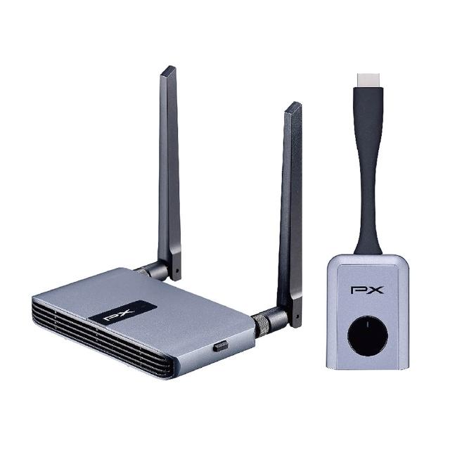 【PX 大通】WTR-5500+TX 發射端 組合 Type C/HDMI 兩用 無線會議系統傳輸器(簡報器無線傳輸投影筆電投影)
