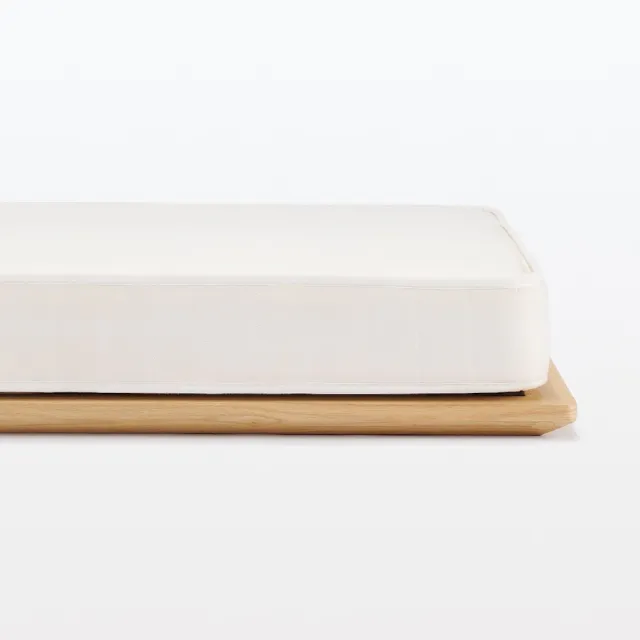 【MUJI 無印良品】橡木組合床台+床頭板/D/木製腳/20cm(大型家具配送)