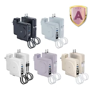 【YOMIX 優迷】八合一22W三孔快充10000mAh可拆插頭行動電源(具Wh標示/自帶線/MagSafe/iwatch/iphone 17)